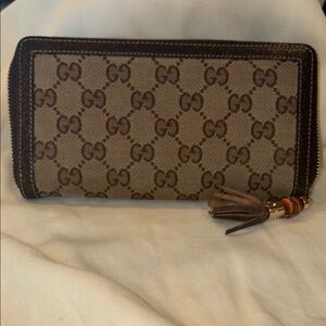 Brown Monogram Zip Wallet